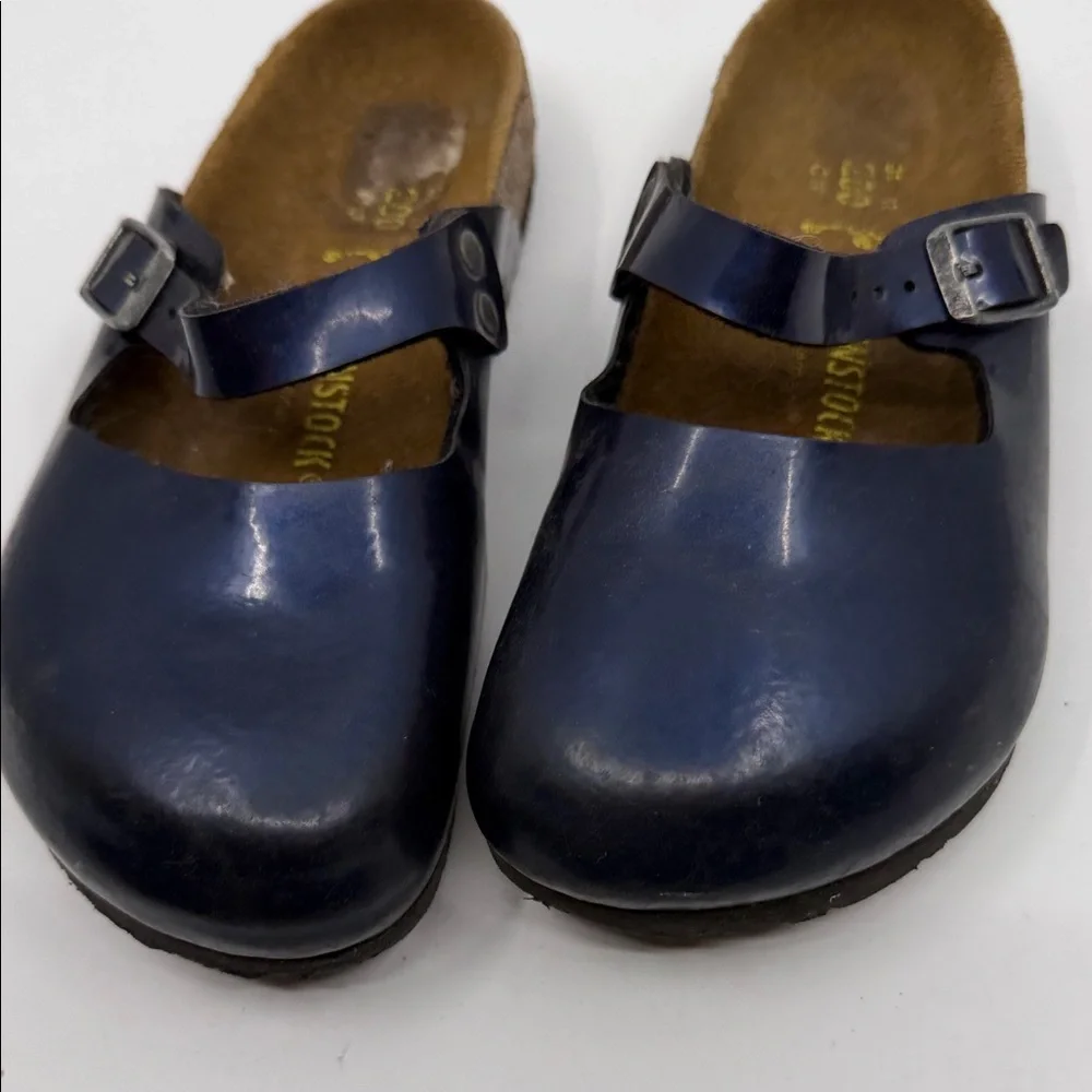 Birkenstock Kids Boston Clogs in Navy - Picture 2 of 6